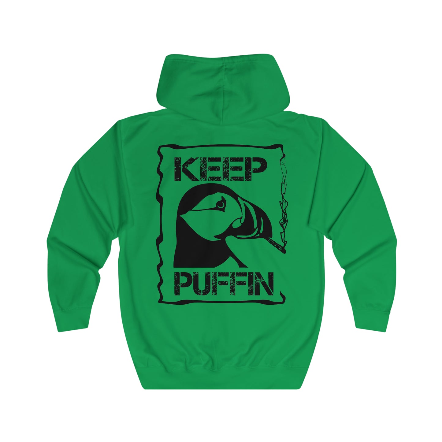 Keep Puffin..Unisex Full Zip Hoodie