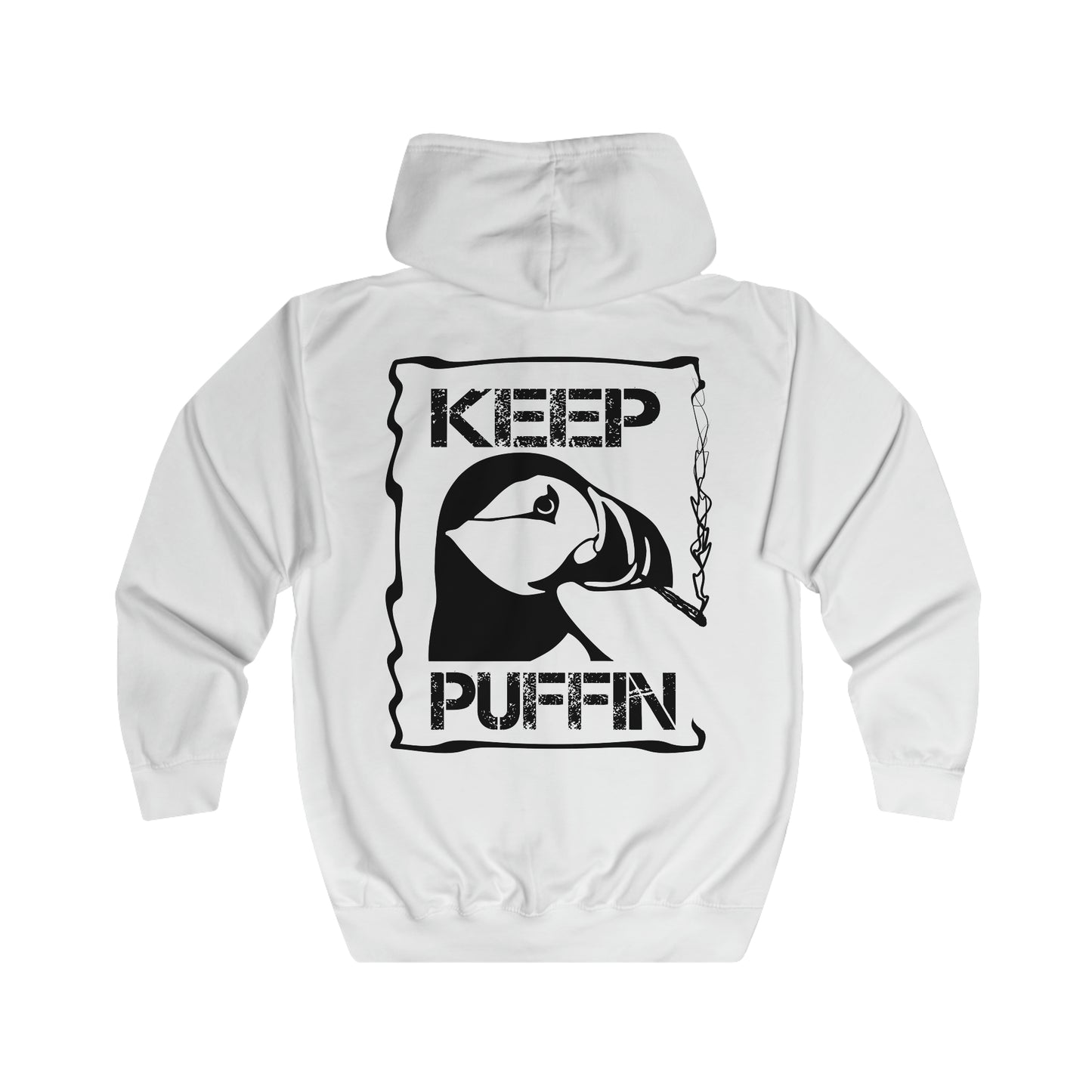 Keep Puffin..Unisex Full Zip Hoodie