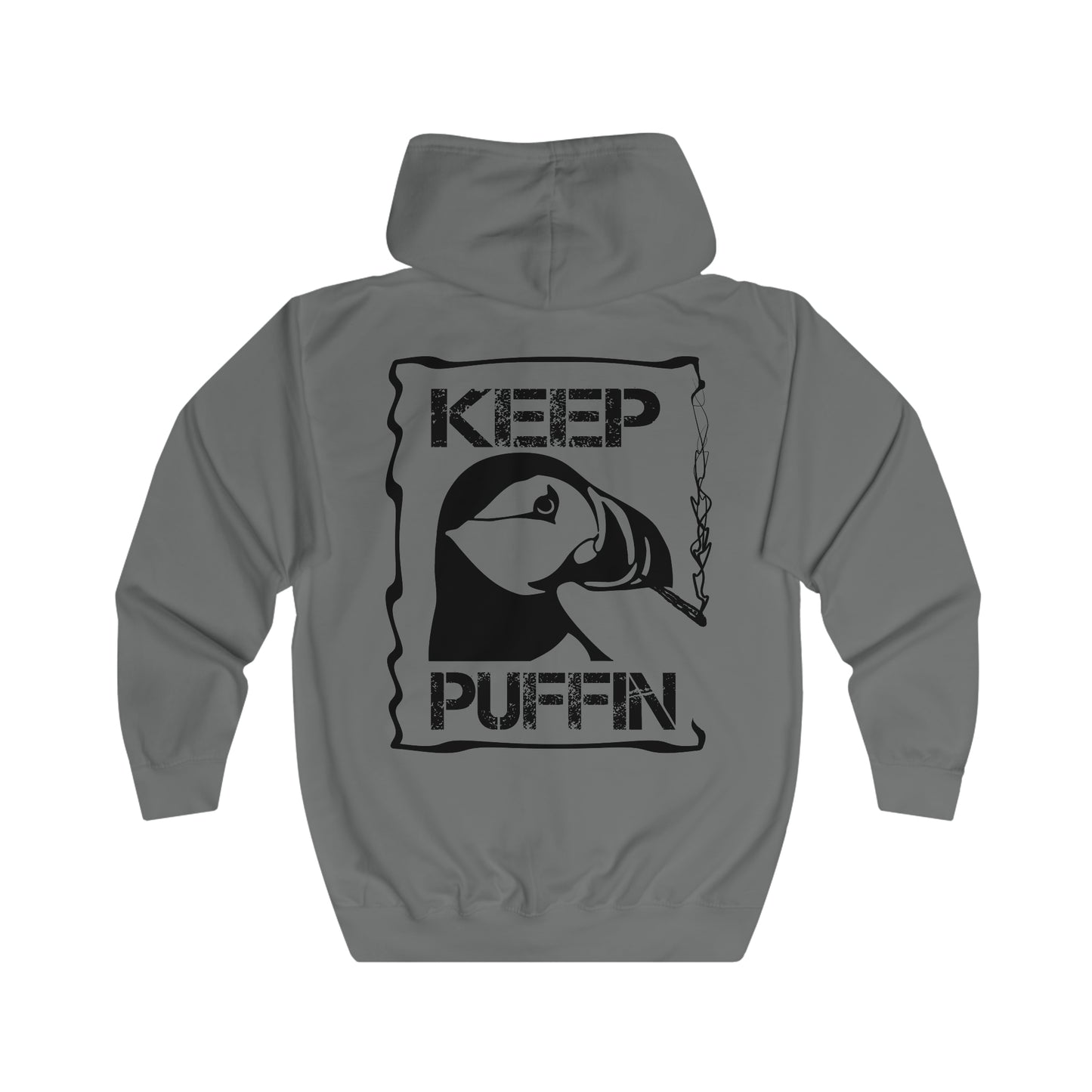 Keep Puffin..Unisex Full Zip Hoodie