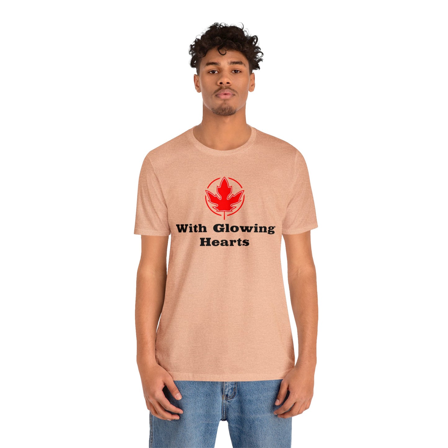 With Glowing ..Unisex Jersey Short Sleeve Tee