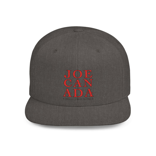 JoeCanada Strong Proud Free Flat Bill Snapback