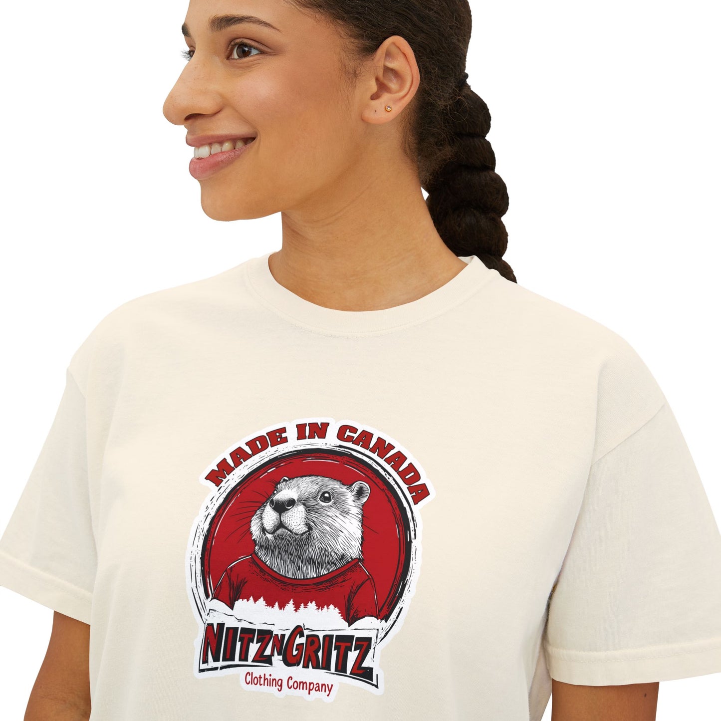 NitznGritz' Made in Canada Women's Boxy Tee