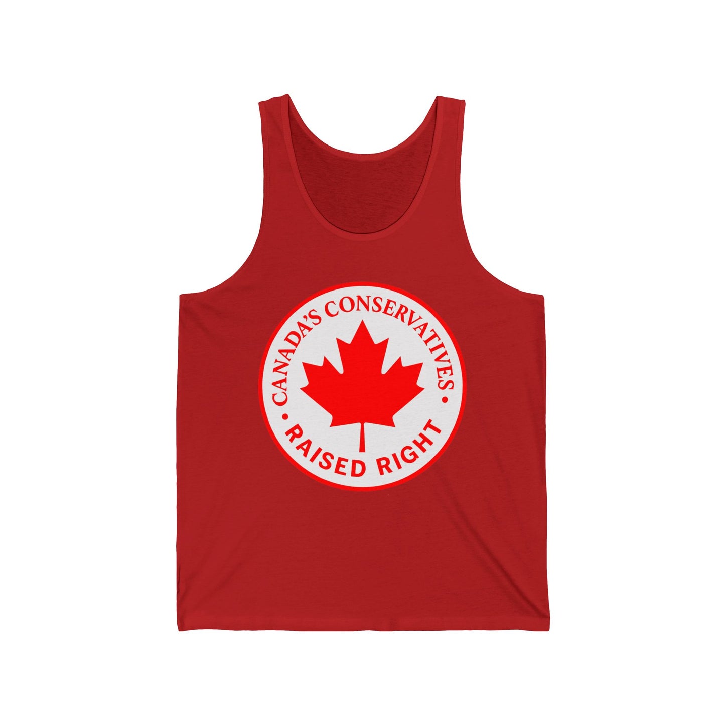 Can Con Raised Right Unisex Jersey Tank