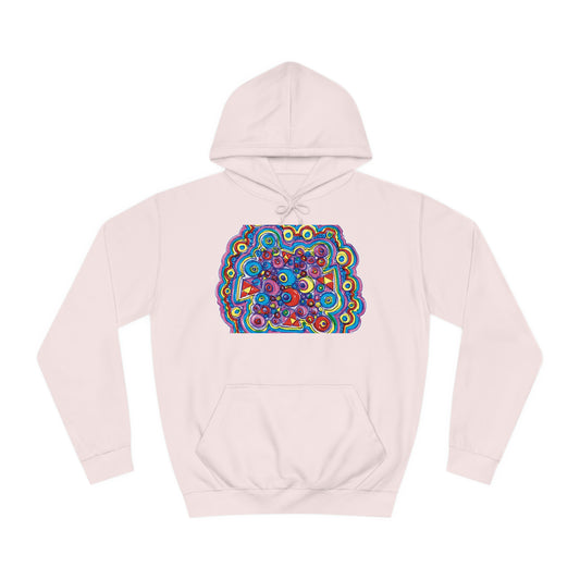 Arty Cloud..Unisex College Hoodie
