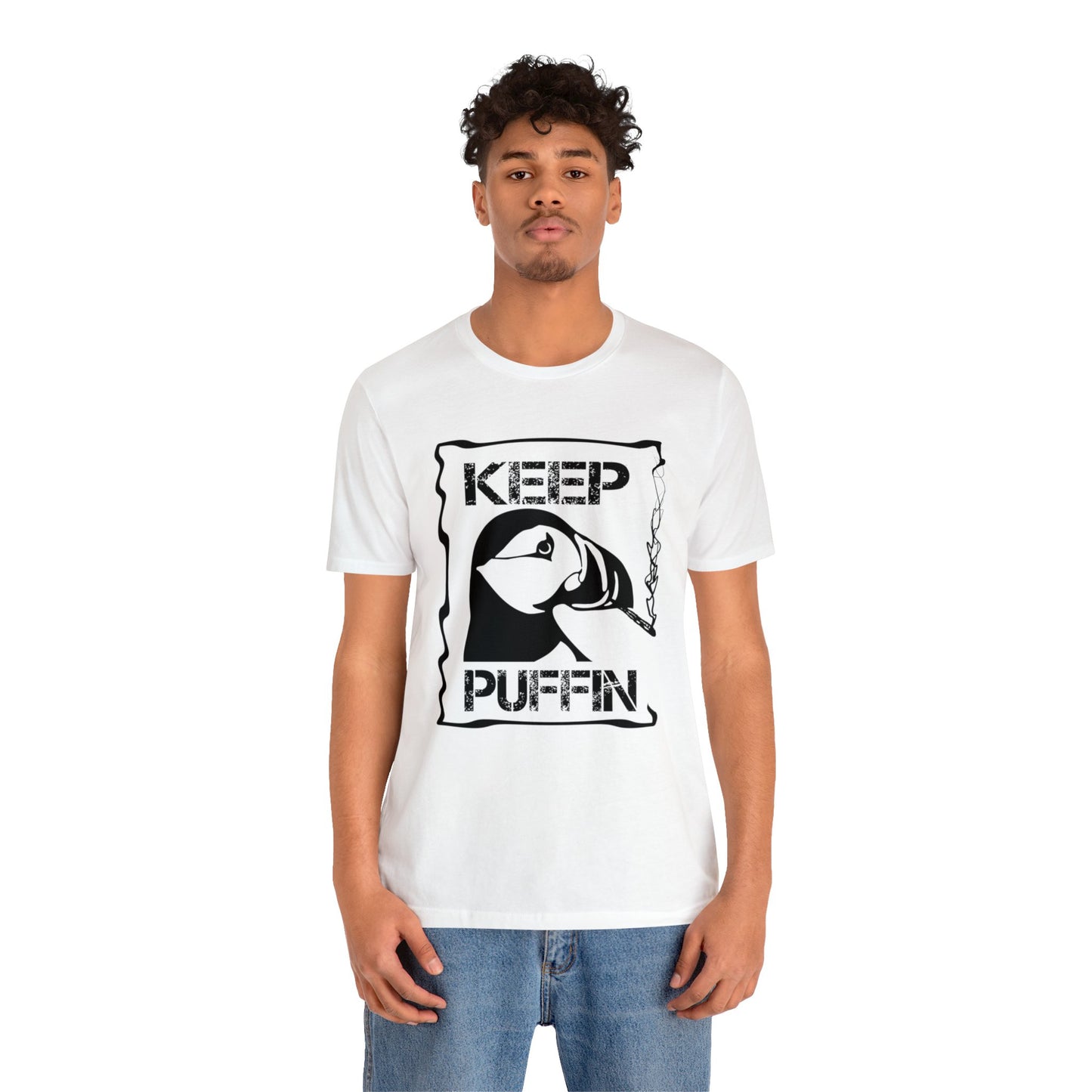 Keep Puffin..Unisex Jersey Short Sleeve Tee