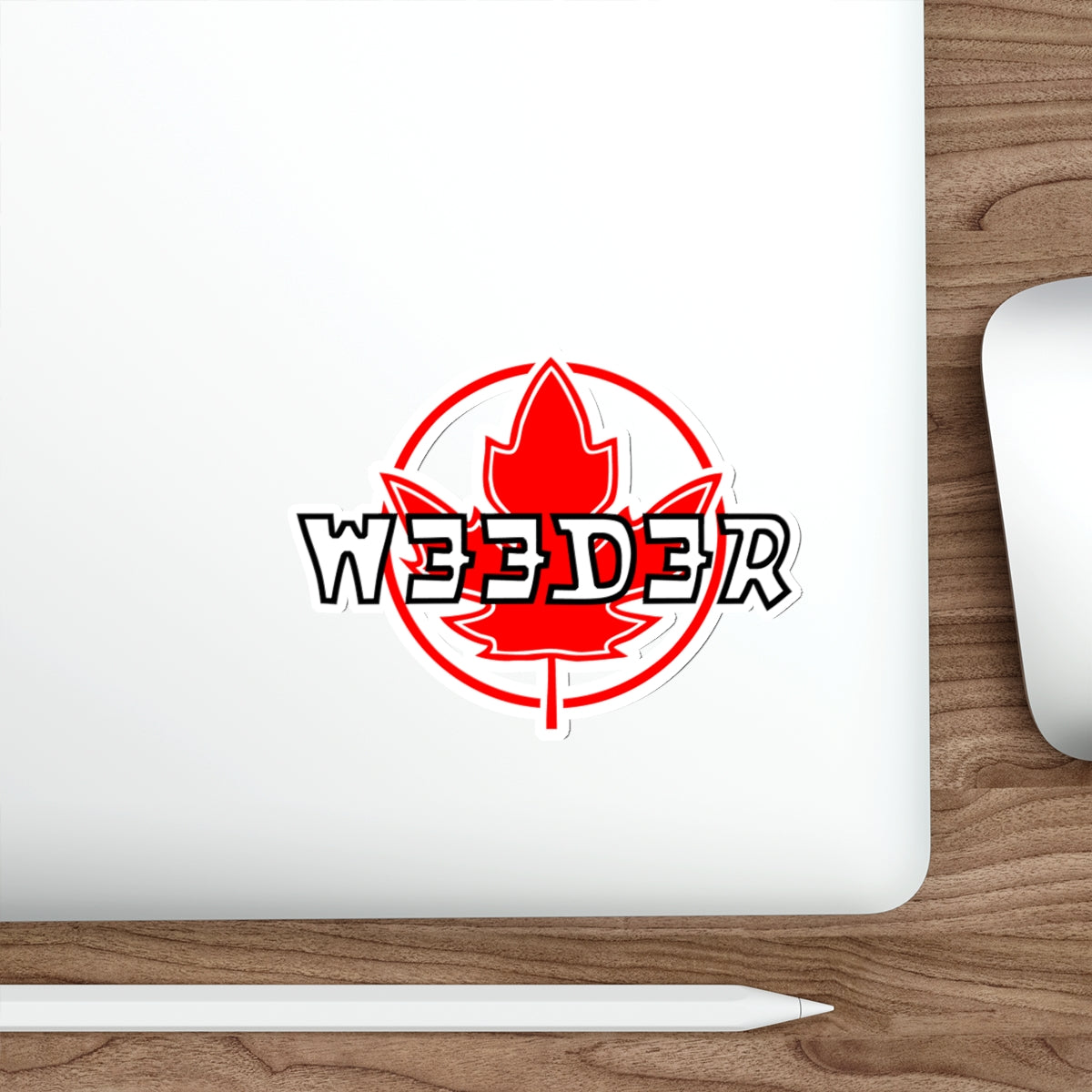 Weeder Flag Die-Cut Stickers
