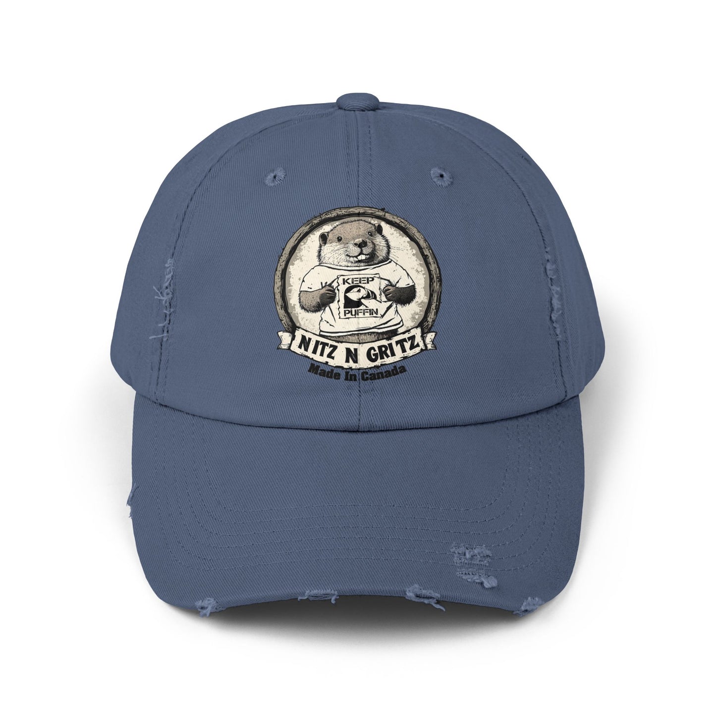 NitznGritz KP Made in Canada Unisex Distressed Cap