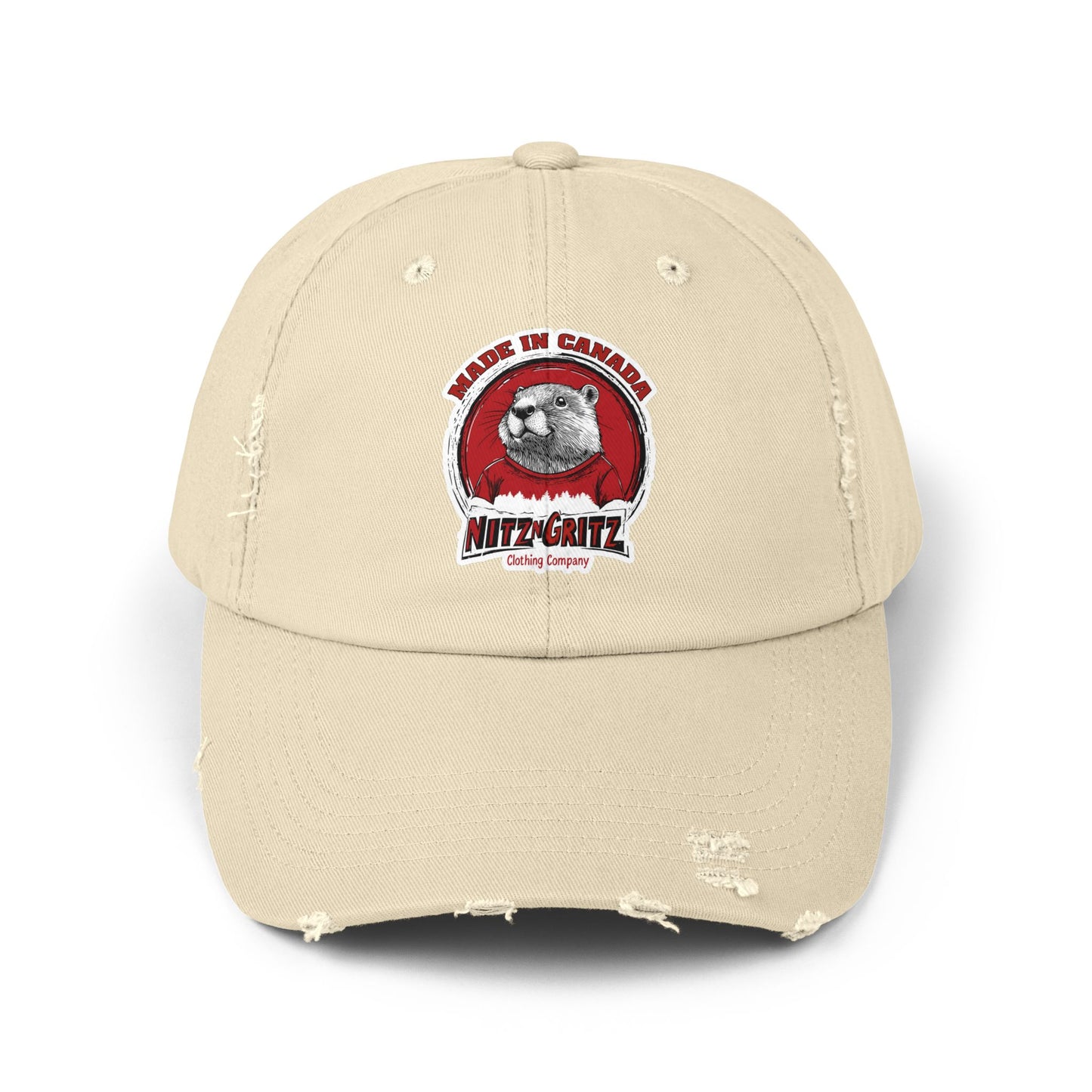 NitznGritz Made in Canada Unisex Distressed Cap