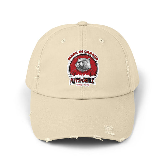 NitznGritz Made in Canada Unisex Distressed Cap