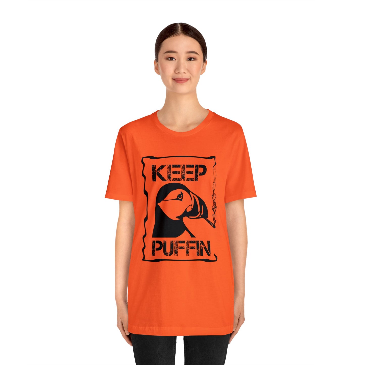 Keep Puffin..Unisex Jersey Short Sleeve Tee
