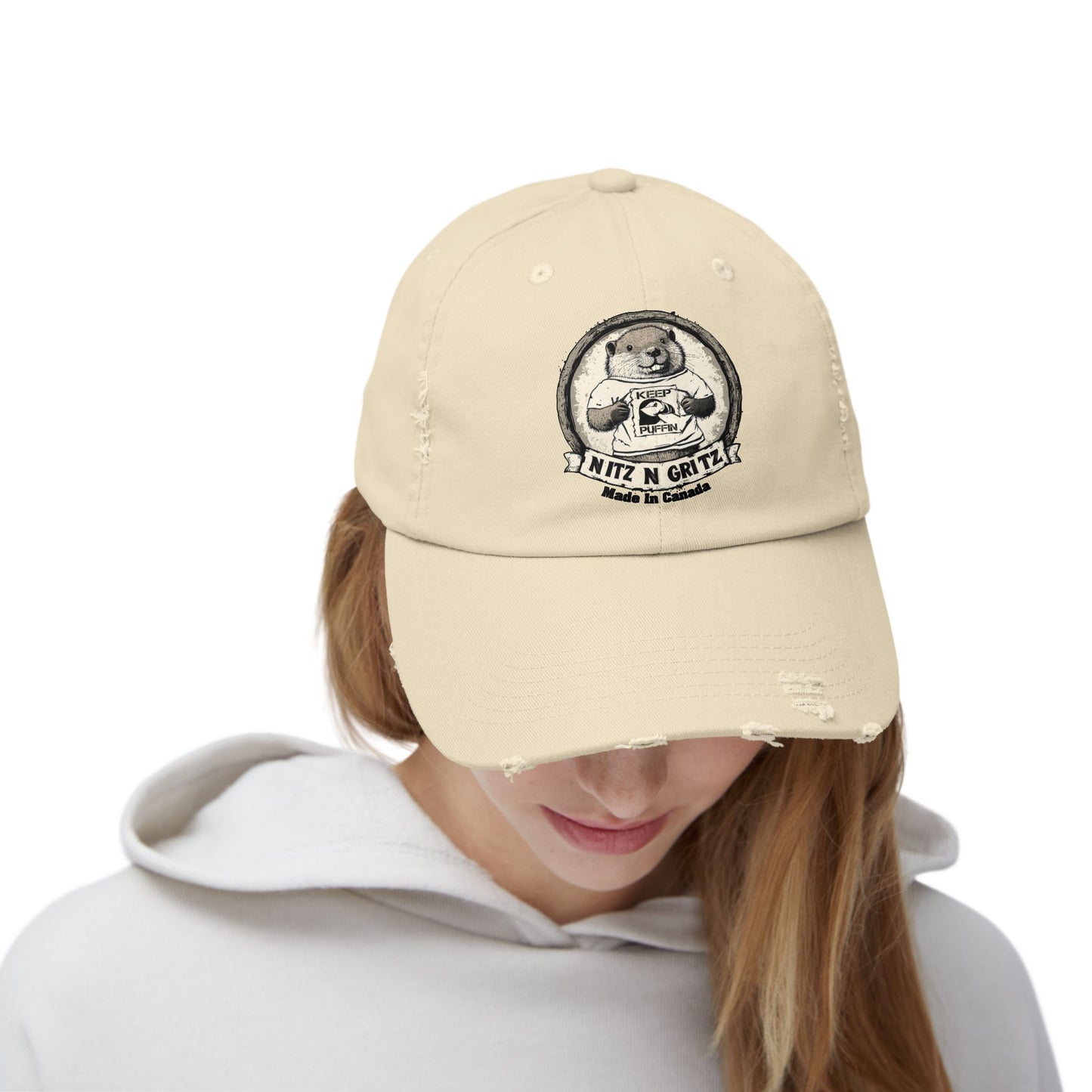 NitznGritz KP Made in Canada Unisex Distressed Cap
