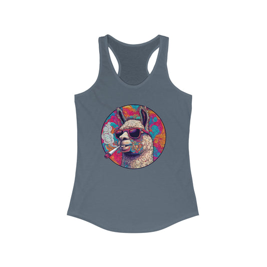 Llama So Happy Women's Ideal Racerback Tank