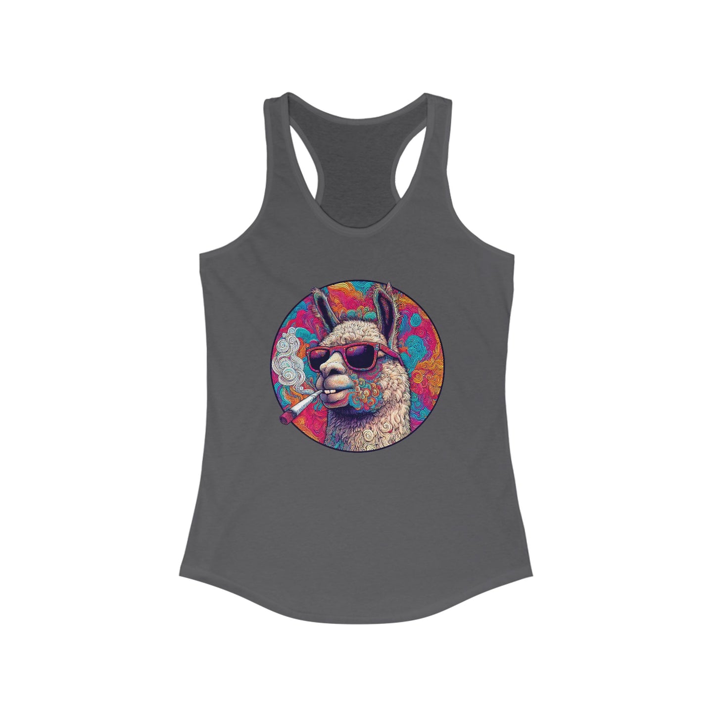 Llama So Happy Women's Ideal Racerback Tank
