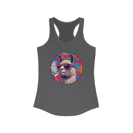 Llama So Happy Women's Ideal Racerback Tank