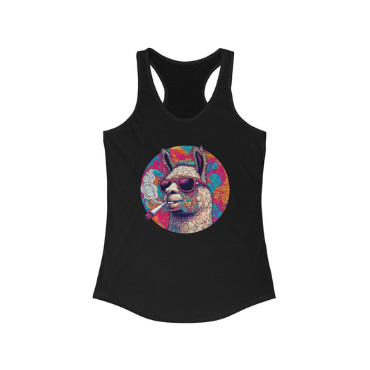 Llama So Happy Women's Ideal Racerback Tank