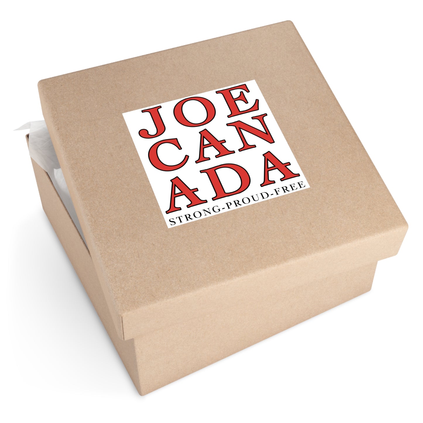 JoeCanada Strong Square Vinyl Stickers