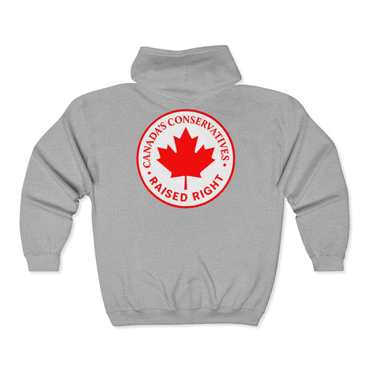 Can Con Raised Right Unisex Heavy Blend™ Full Zip Hooded Sweatshirt