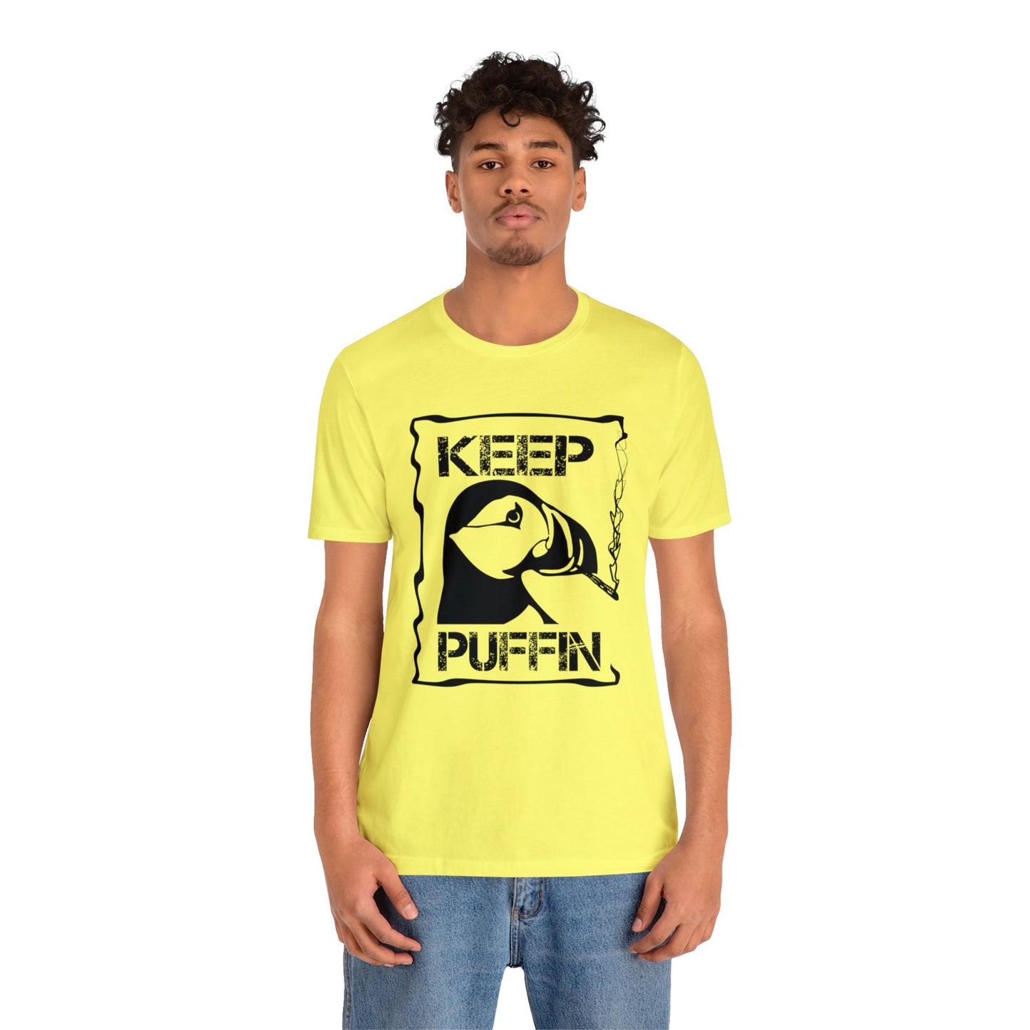 Keep Puffin..Unisex Jersey Short Sleeve Tee