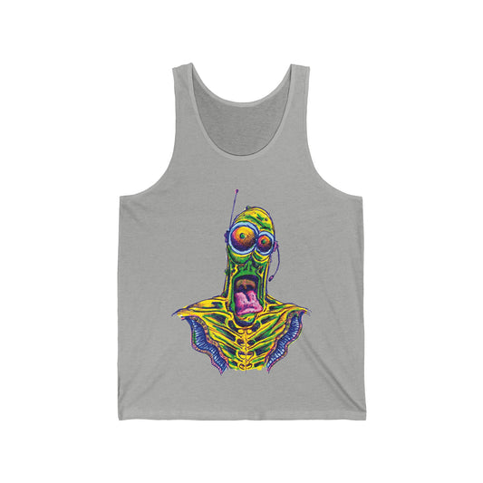 Happy Alien. Unisex Jersey Tank