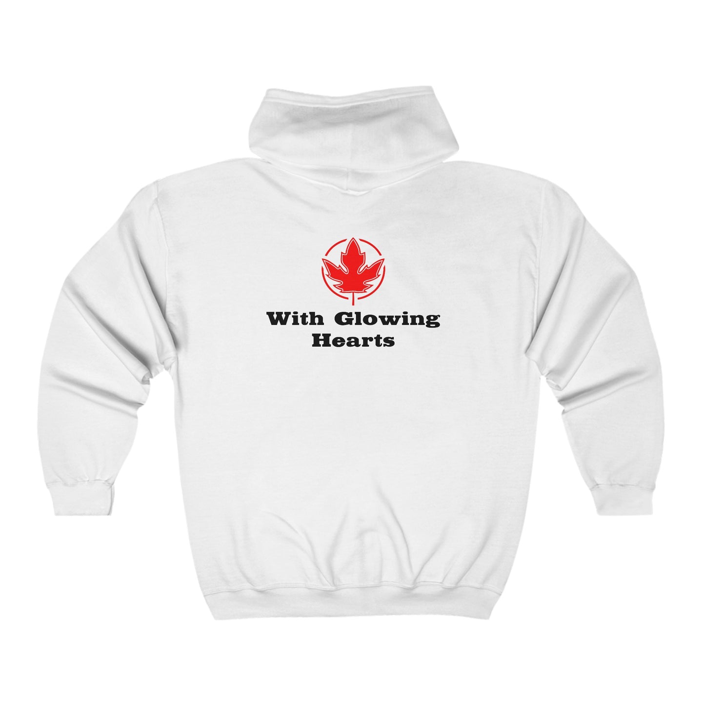 With Glowing Hearts.  Unisex Heavy Blend™ Full Zip Hooded Sweatshirt