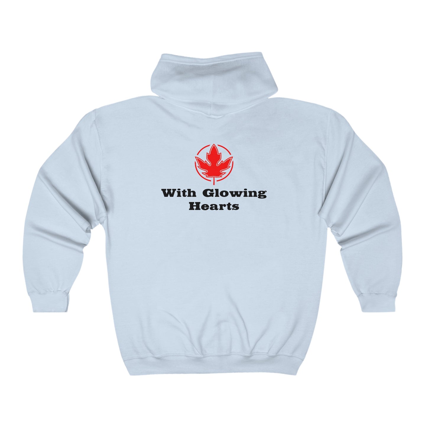 With Glowing Hearts.  Unisex Heavy Blend™ Full Zip Hooded Sweatshirt