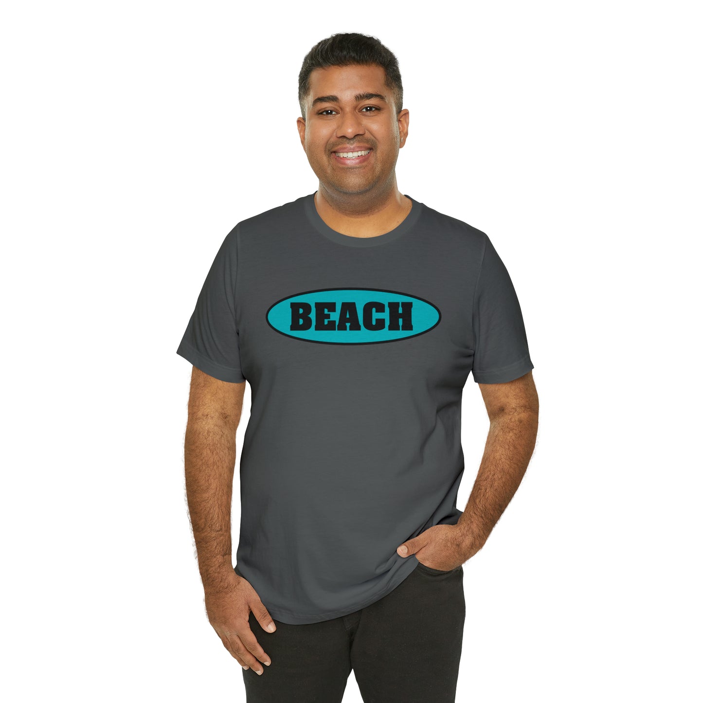 BEACH..Unisex Jersey Short Sleeve Tee
