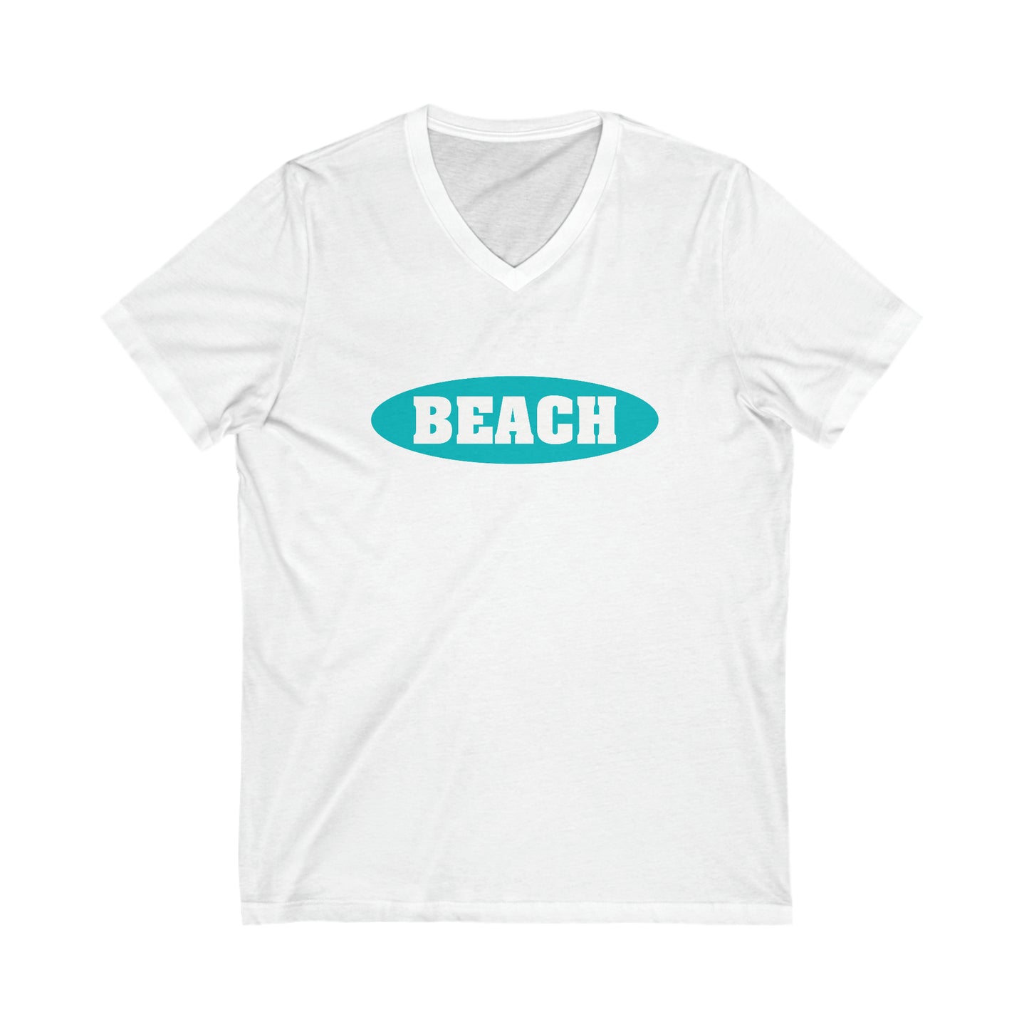 Beach...Unisex Jersey Short Sleeve V-Neck