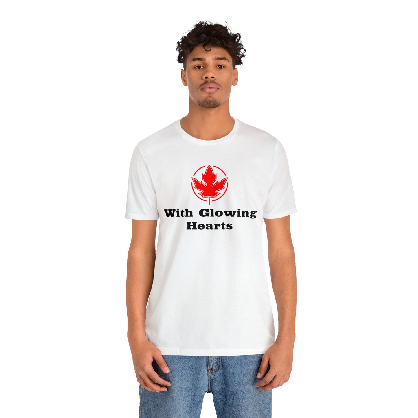 With Glowing ..Unisex Jersey Short Sleeve Tee