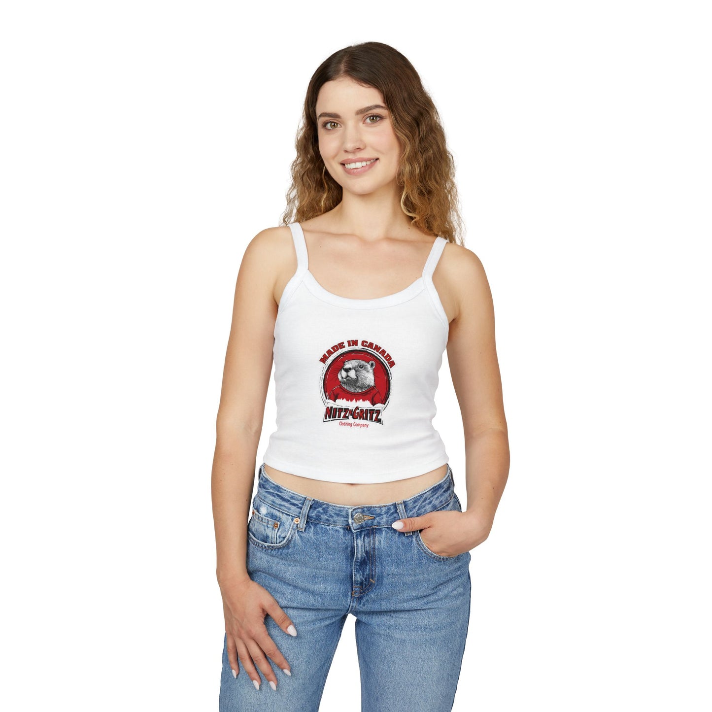 NitznGritz Made in Canada Women's Spaghetti Strap Tank Top