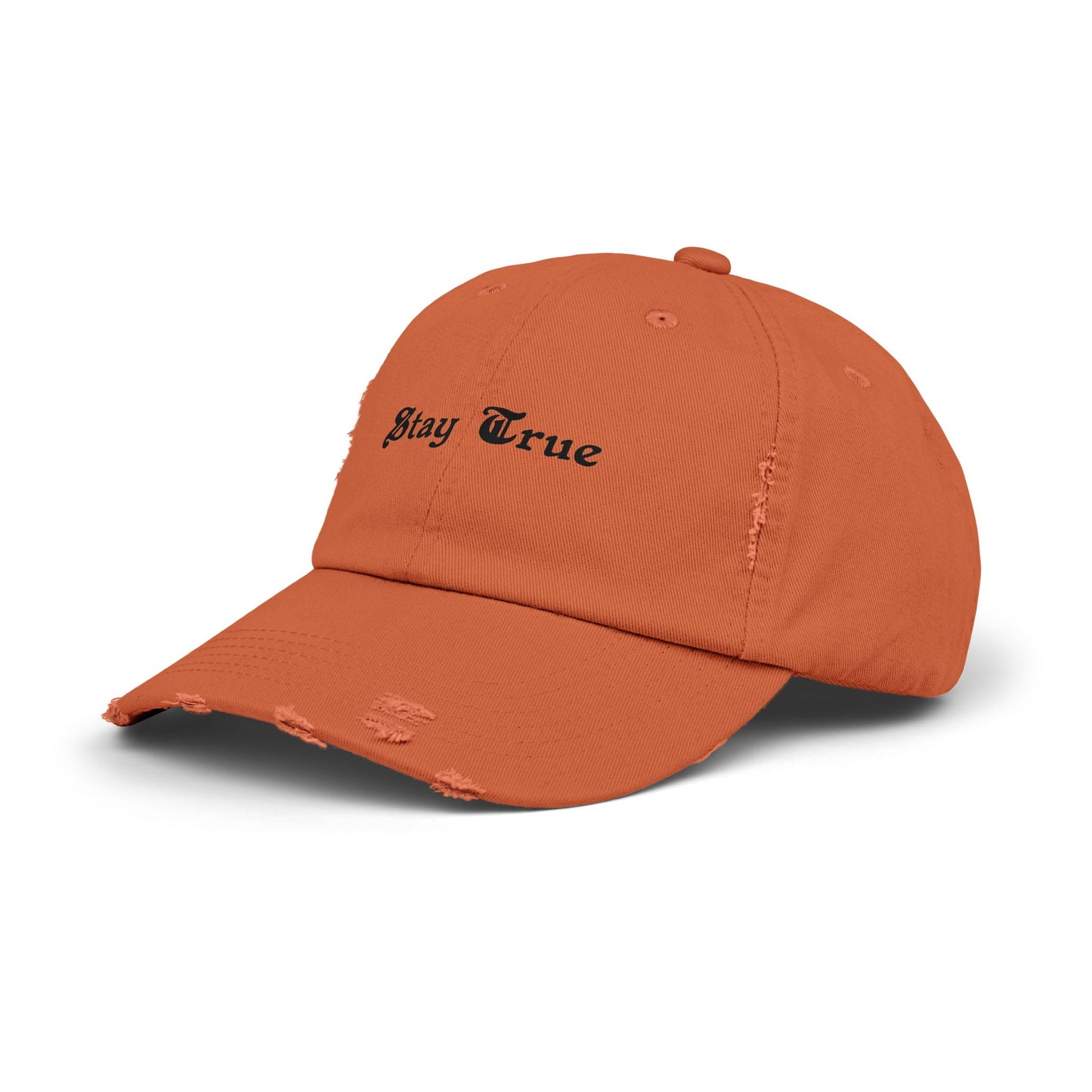Stay True Unisex Distressed Cap