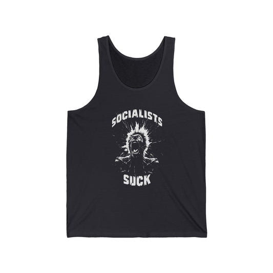 Socialists suck Unisex Jersey Tank
