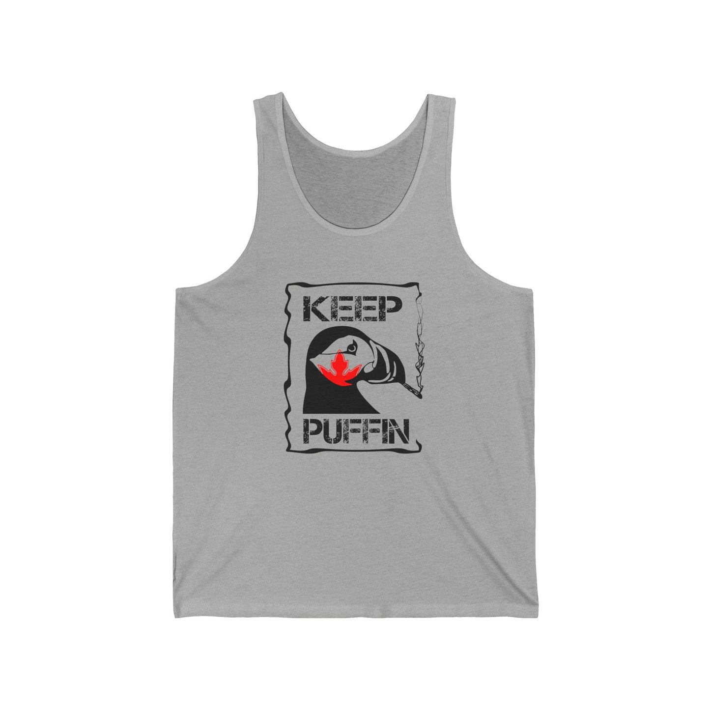 Keep Puffin Leaf Unisex Jersey Tank