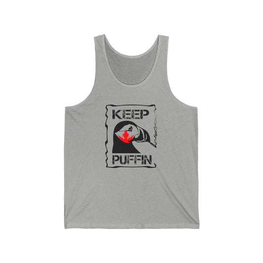 Keep Puffin Leaf Unisex Jersey Tank
