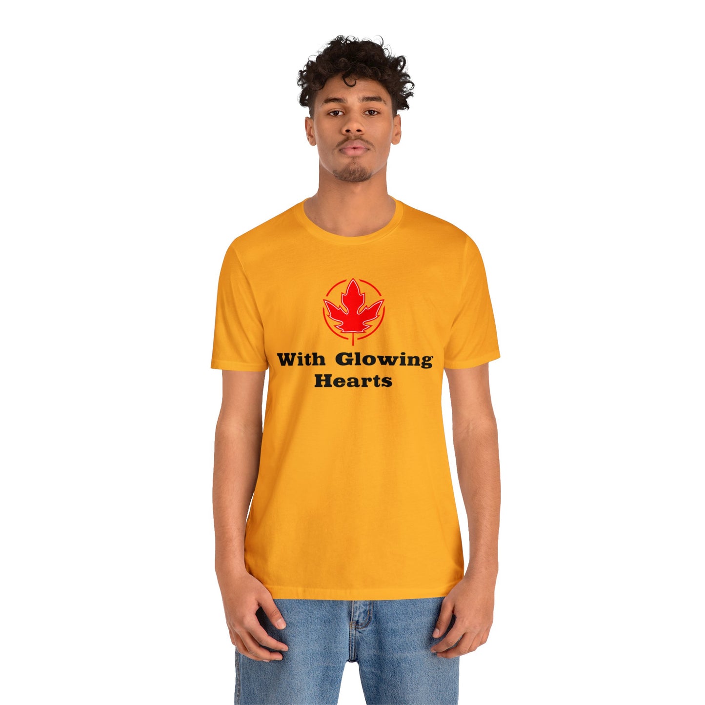 With Glowing ..Unisex Jersey Short Sleeve Tee