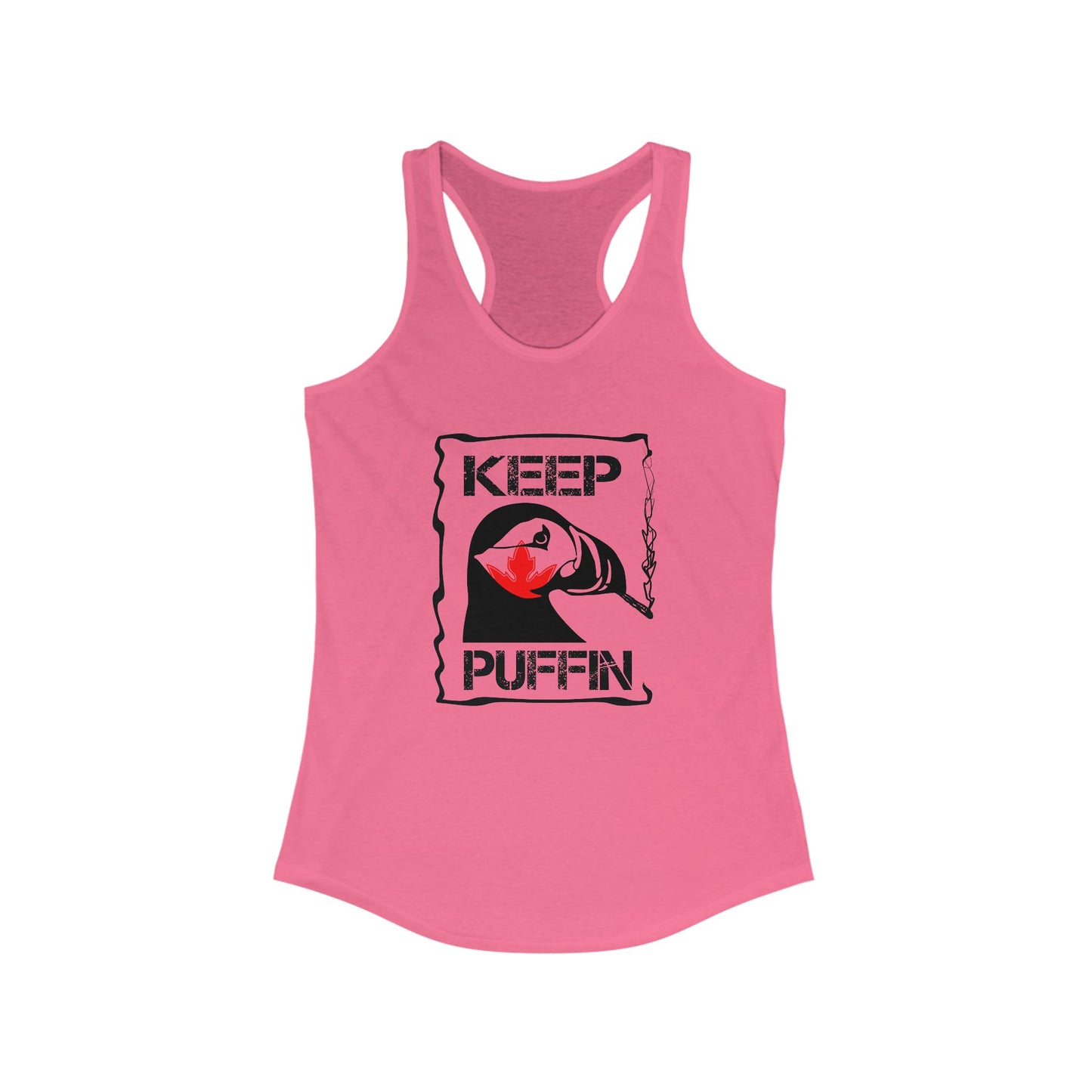 Keep Puffin Leaf Women's Ideal Racerback Tank