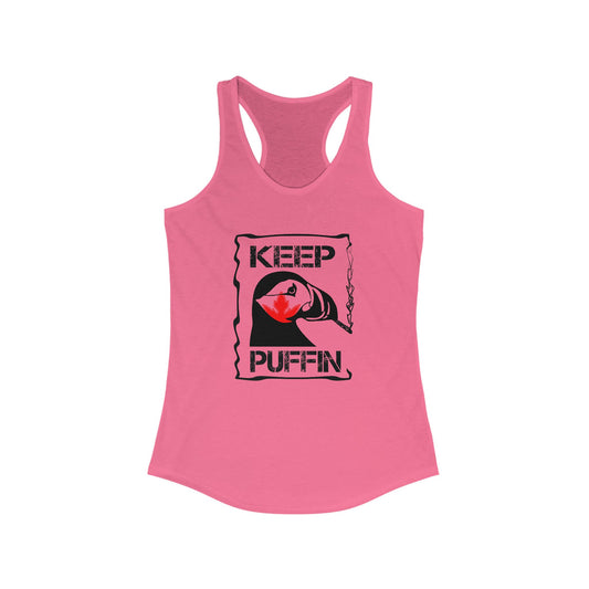 Keep Puffin Leaf Women's Ideal Racerback Tank