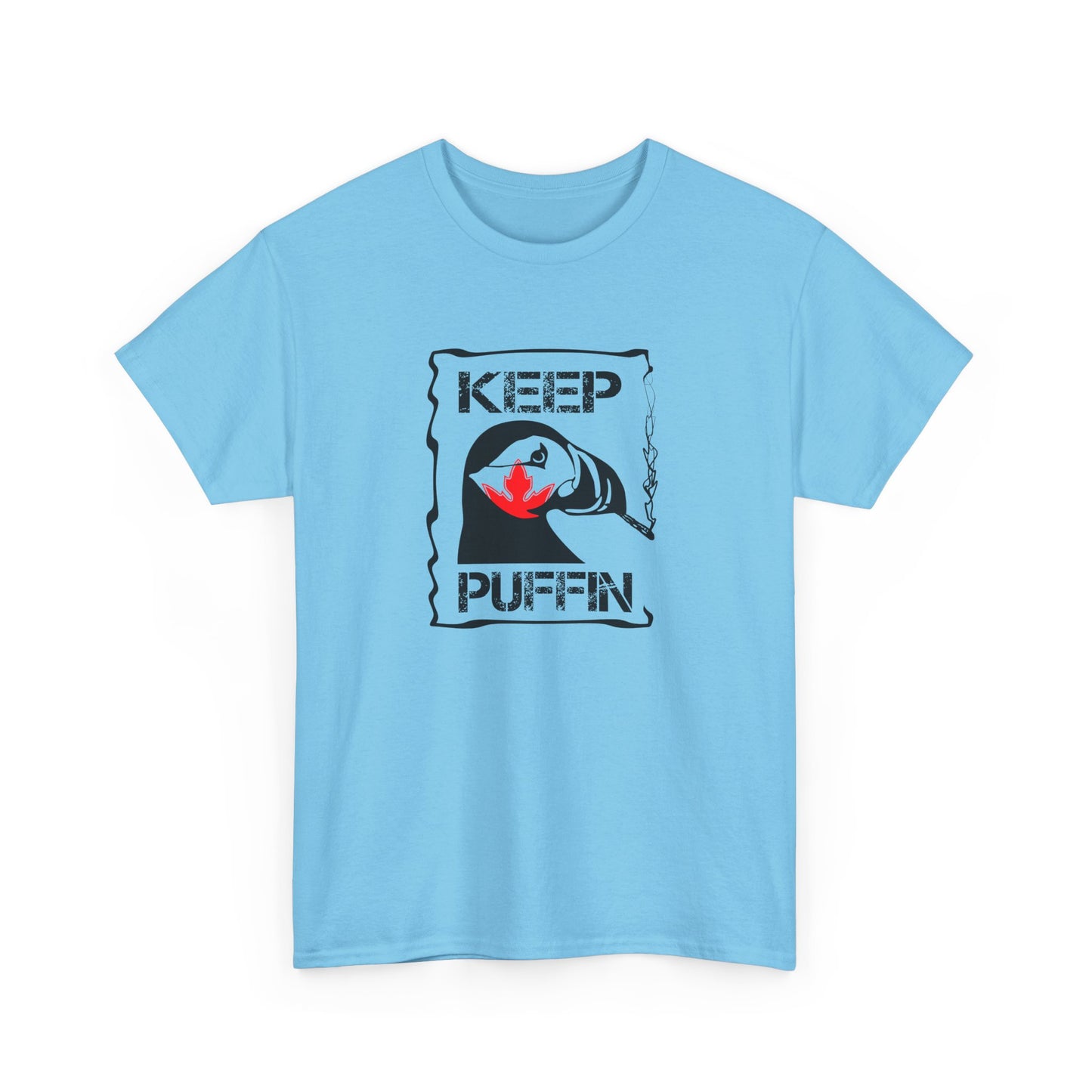 Keep Puffin Leaf Unisex Heavy Cotton Tee