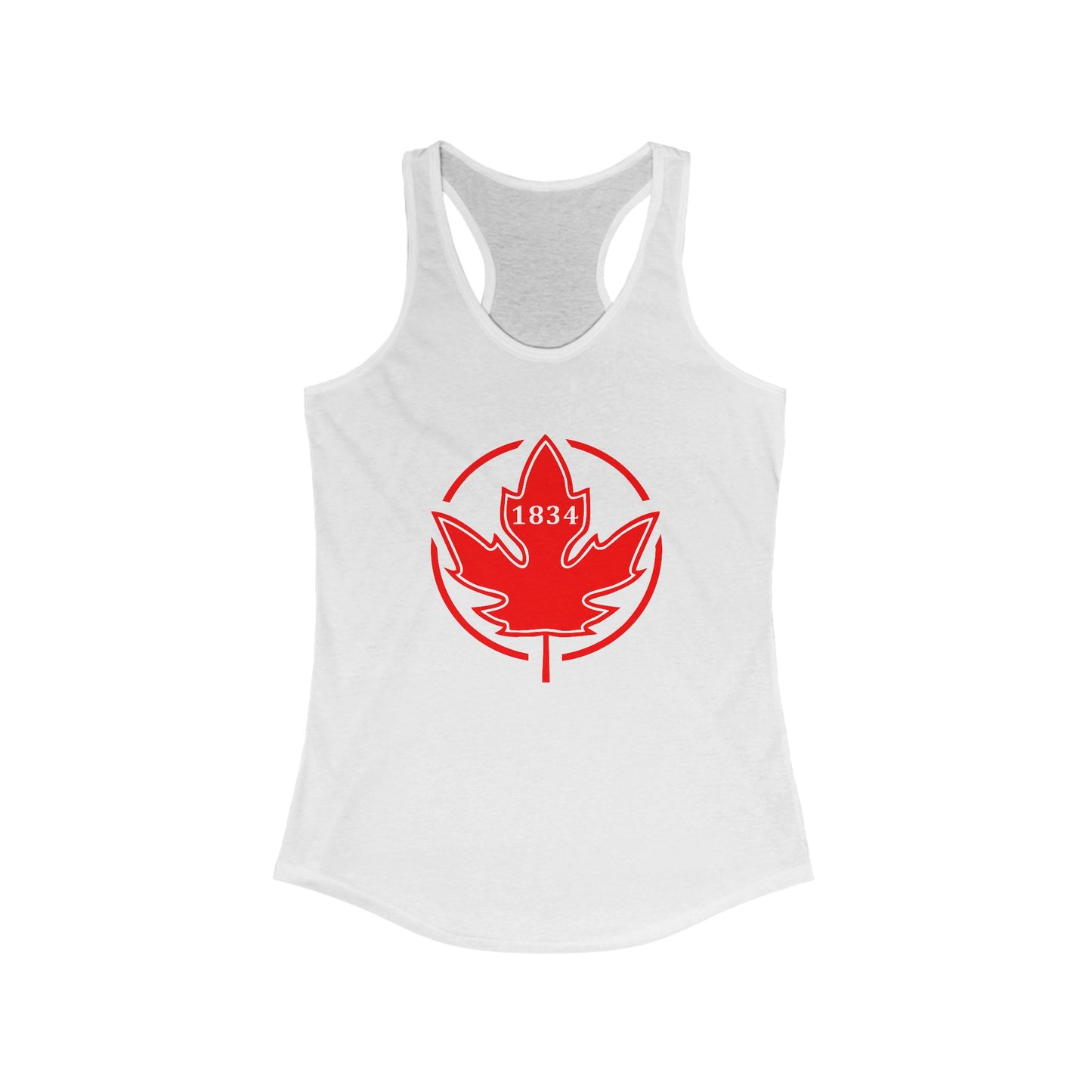 1834 Leaf Circle Women's Ideal Racerback Tank