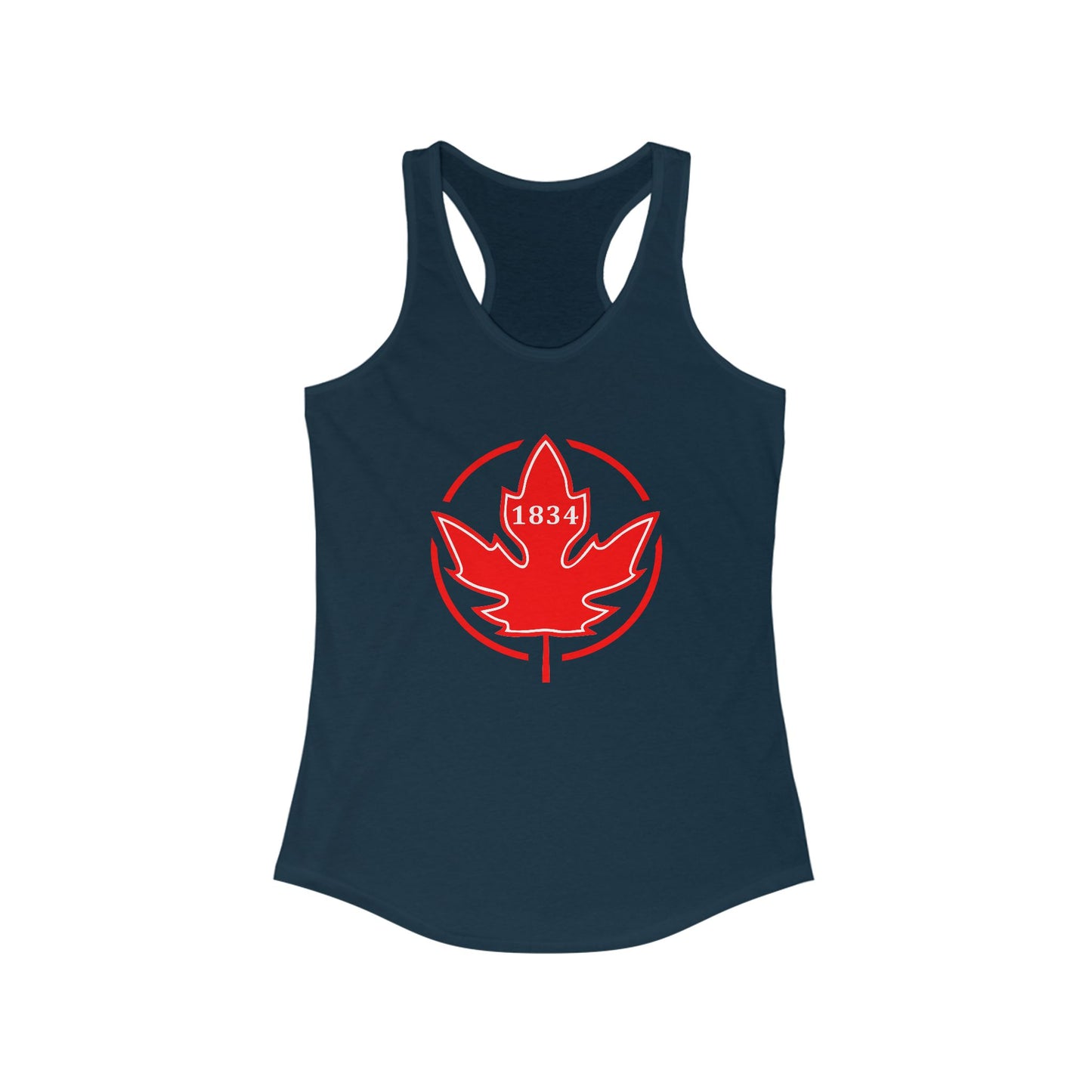 1834 Leaf Circle Women's Ideal Racerback Tank