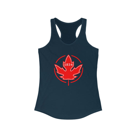 1834 Leaf Circle Women's Ideal Racerback Tank