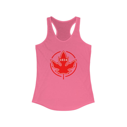 1834 Leaf Circle Women's Ideal Racerback Tank