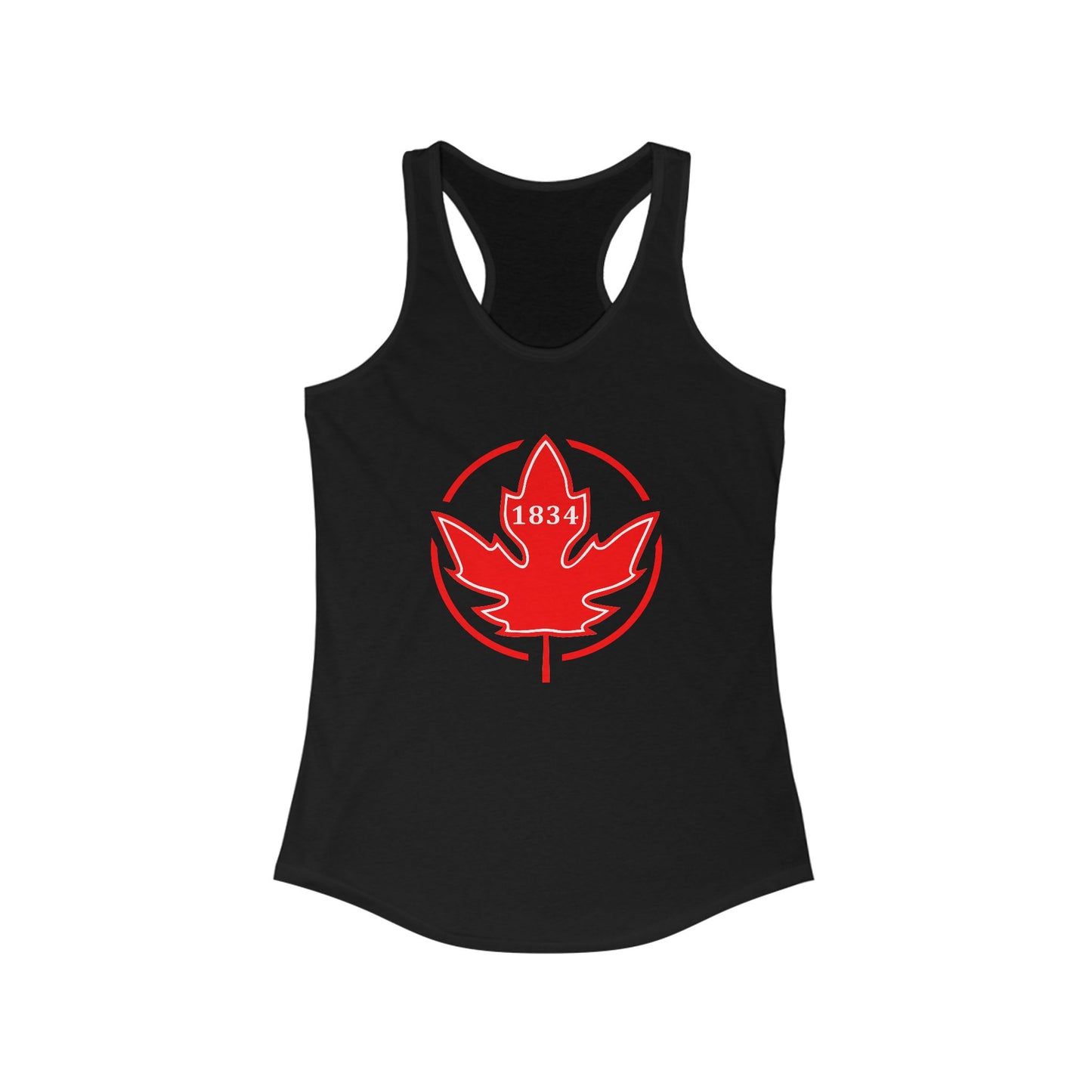 1834 Leaf Circle Women's Ideal Racerback Tank
