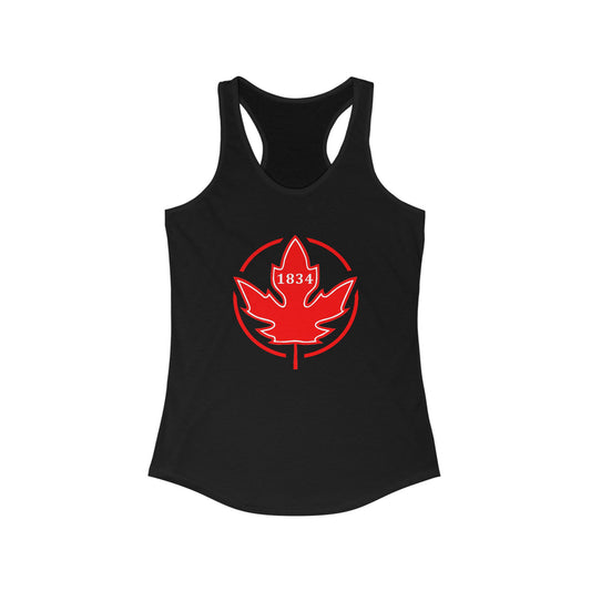 1834 Leaf Circle Women's Ideal Racerback Tank
