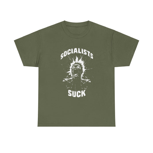 Socialists Suck Unisex Heavy Cotton Tee