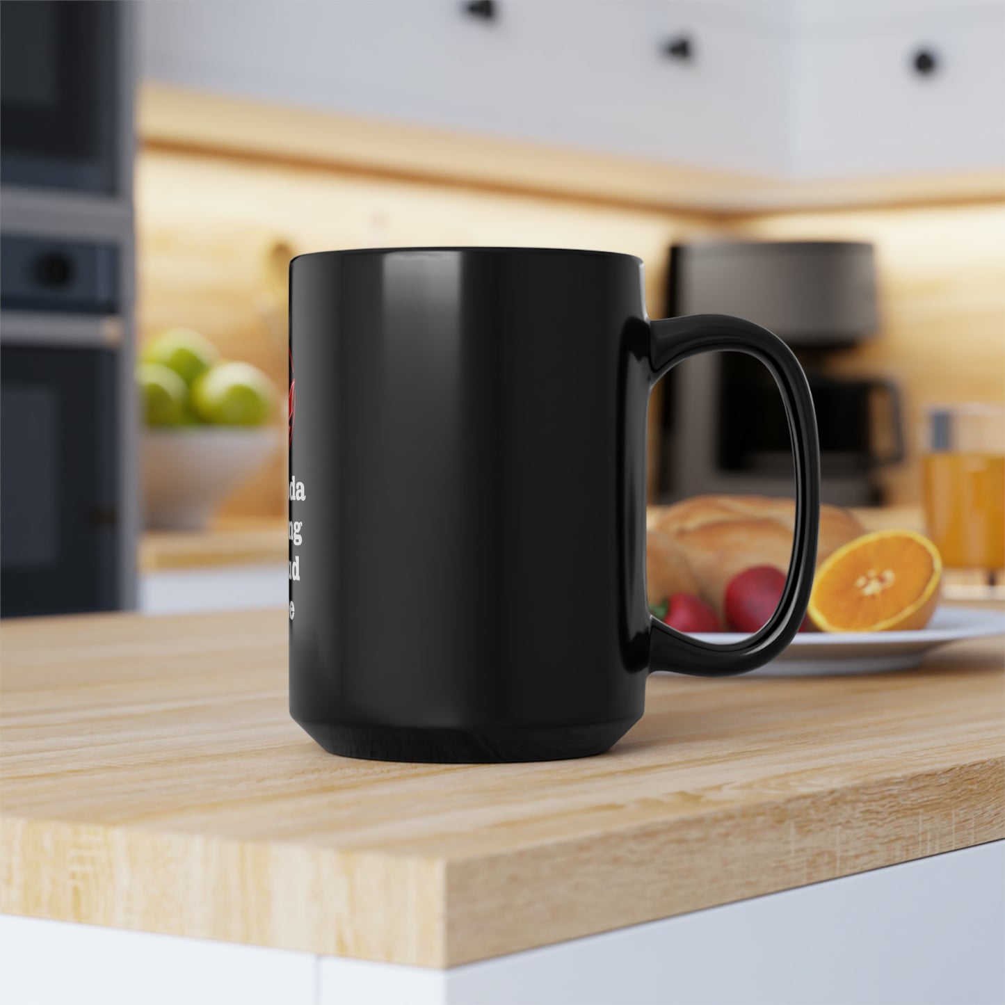 Strong Proud..Black Mug, 15oz