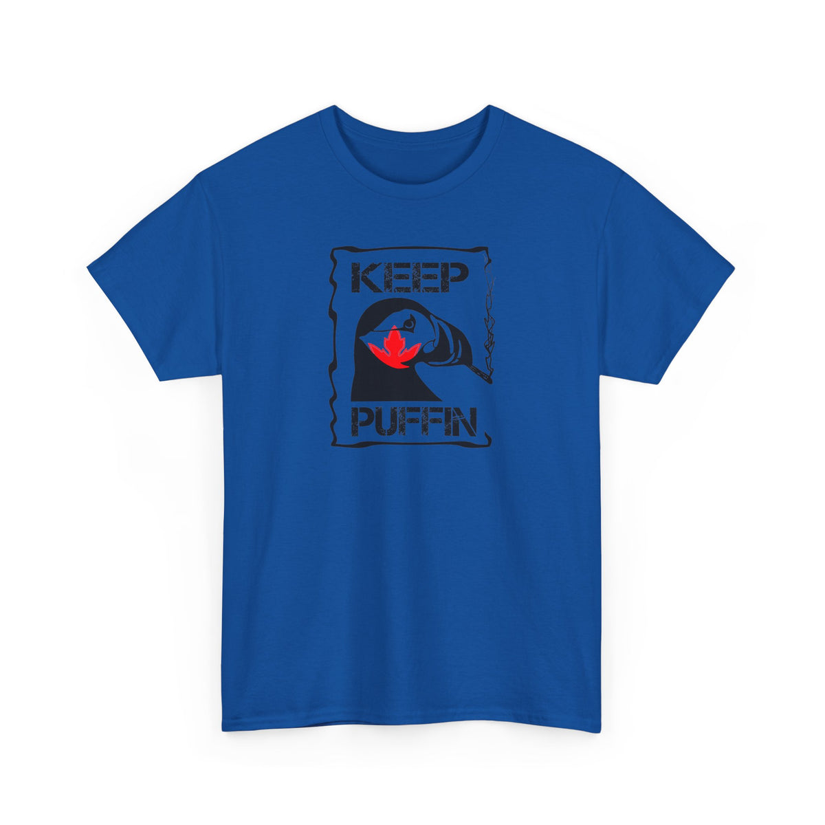 Keep Puffin leaf Unisex Heavy Cotton Tee