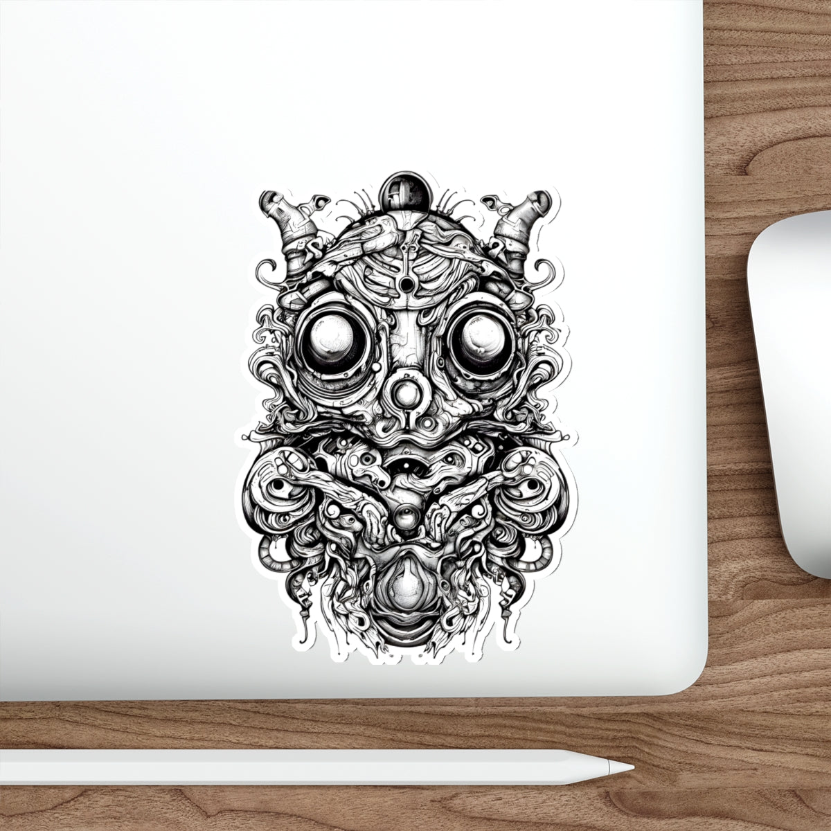 Tribal Mask Die-Cut Stickers