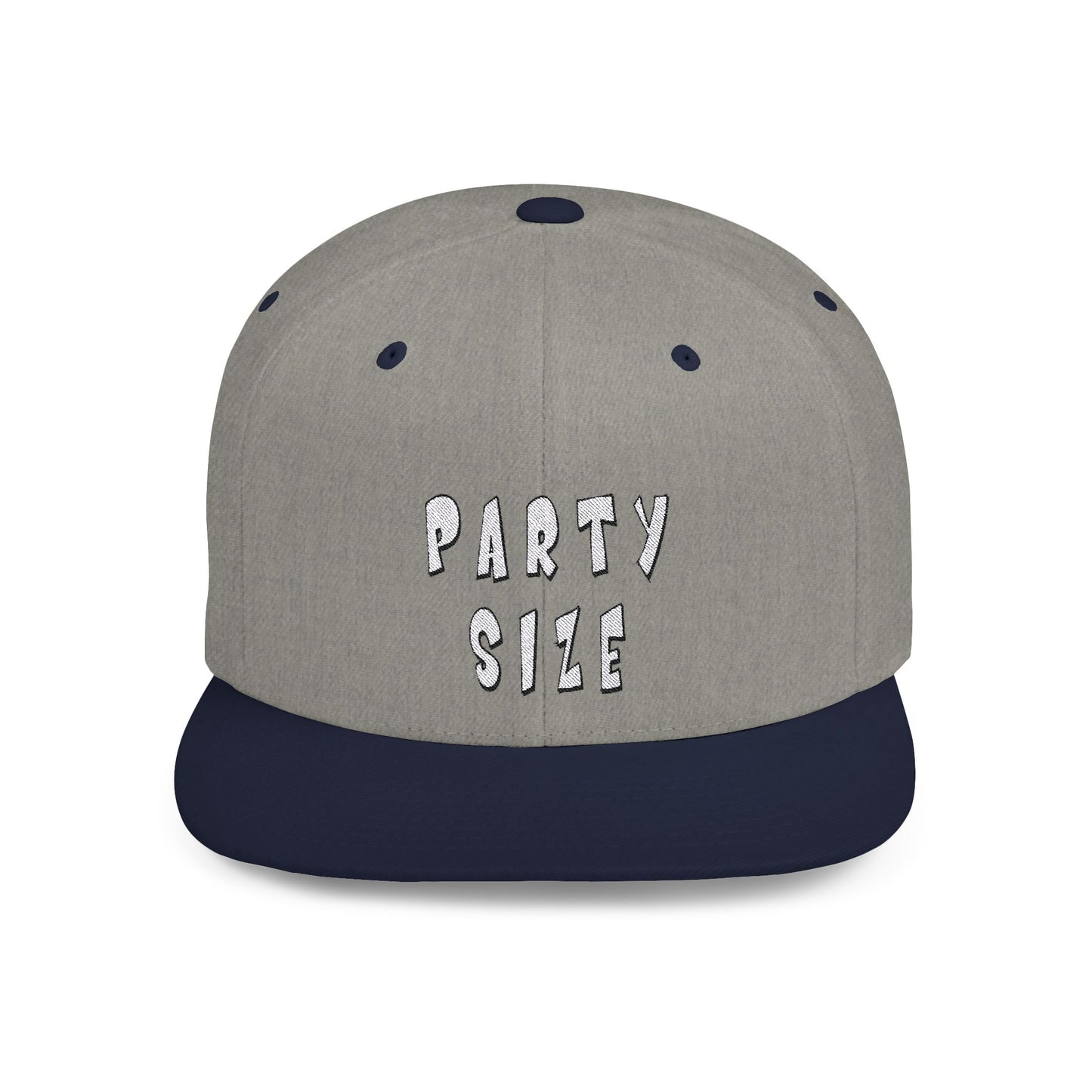 Party Size Flat Bill Snapback