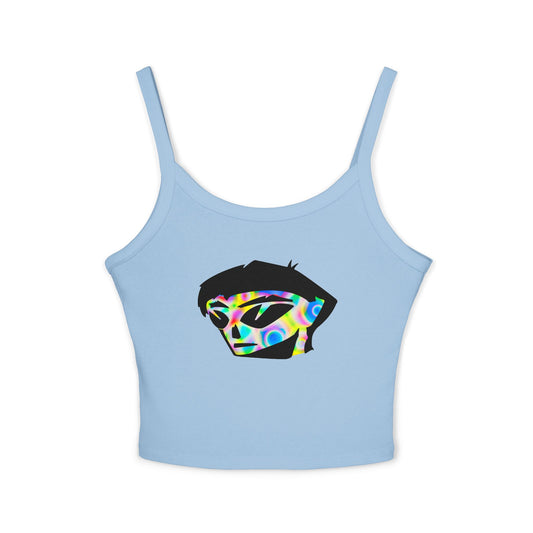 Rainbow Alien Boy Women's Spaghetti Strap Tank Top