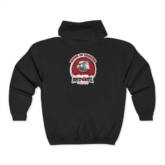 NitznGritz Made in Canada Unisex Heavy Blend™ Full Zip Hooded Sweatshirt